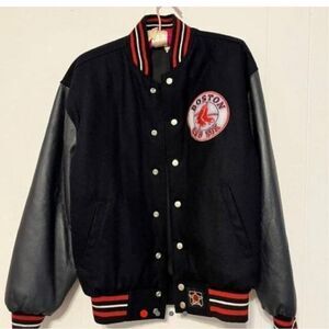 Vintage Boston red Sox jacket Hamilton vintage varsity bomber nascar jac…